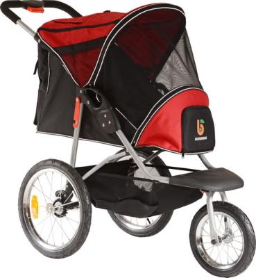 China Small Viable Foldable Pet Stroller New Design Three Wheel Pet Jogger for sale