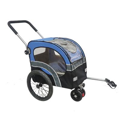 China Viable Passeggino 3 cane roote bicycle trailer burley baby kids trailer bike dog stroller for sale