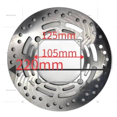 China Stainless Steel 410/12cr13 Made in China Motorcycle Brake Rotor 220 Motorcycle Brake Disc Motorcycle Brake Disc for sale