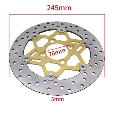 China 410/2cr13 Stainless Steel Motorcycle Brake Rotors 245 Motorcycle Brake Rotors Dominator Floating Front Brake Disc For for sale