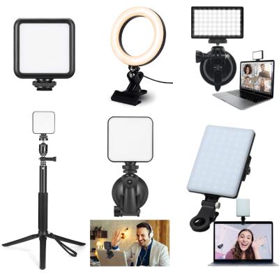 China Computer Clip On LED Conference Light Kit Laptop Ring Lamp Video Conference Fill Desk Lights For Remote Work Vlog Gt8 for sale