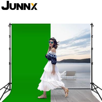 China Durable and Portable JUNNX 6 x 9 Photography Backdrop Pi , Chromakey Muslin Backdrop Green Screen for Video Photo Studio for sale