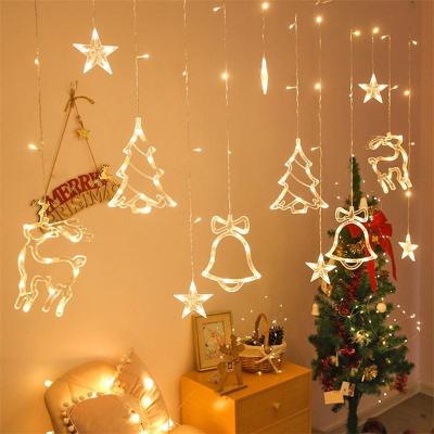 China NEW LED Curtain Fairy String Lights Remote Control Christmas Decoration Indoor and Outdoor Decoration for Bedroom Wedding Party Holiday Home Lights for sale