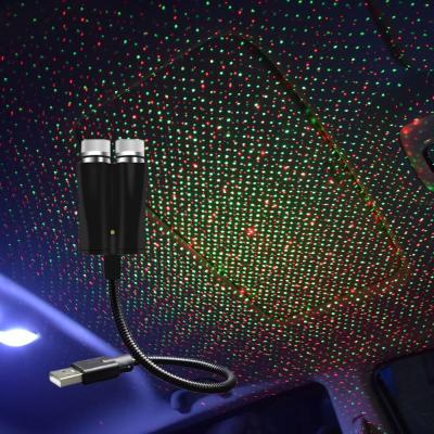 China Car Interior High Quality Ambient Light Led Star Car Roof Light Car Voice Control Sky Usb Projector Atmosphere Night Lamp Night Light for sale