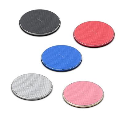 China New design mobile phone metal alloy 10w fast charging wireless charger K8 for iphone for sale