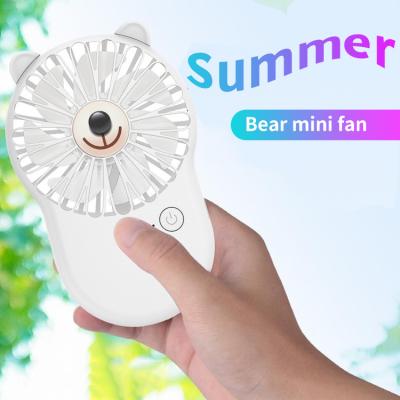 China Air Cooling Fan In Mini Electric Personal Cooling Rechargeable Portable Fan For Kids Summer Running Desktop Small for sale