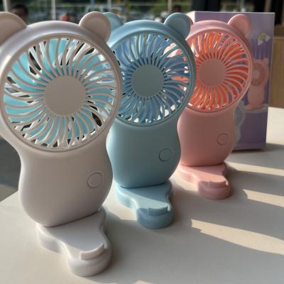 China Air Cooling Fan 2 in 1 Pocket Rechargeable Handheld Mini USB Fan Travel Desktop Air Cooling Battery Portable Charging 3 Speeds for sale