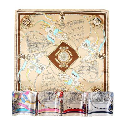 China Fashion Design Polyester Women Scarf Square Spring Autumn Scarf For Women for sale