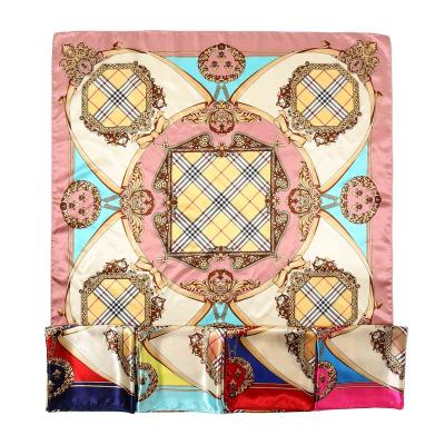 China Popular Square Spring Autumn Fashion Polyester Women Scarf For Women for sale