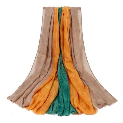 China Color Matching 100% Polyester Fashion Pattern Women Scarves Shawls Muffler for sale