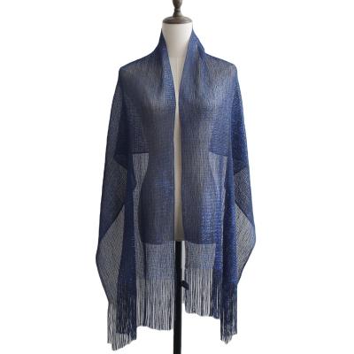 China Polyester Fashion Bling Bling Evening Women Scarves Multiple Color Shawls Muffler for sale