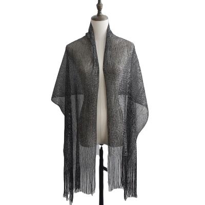 China Polyester Fashion Bling Bling Evening Women Scarves Shawls Muffler for sale