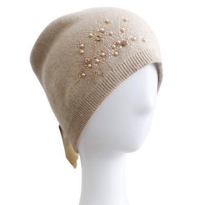 China New Design Ladies Winter Women COMMON Hat Knitted Beanie Cap Sleeve Cap For Women for sale