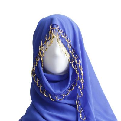 China 100% Polyester Beautiful Muslim Women's Head Hijabs Cover Scarf Shawls for sale