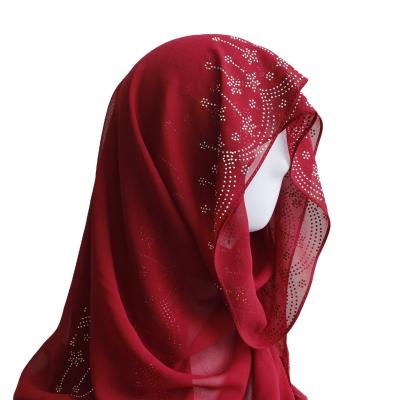 China 100% Polyester Hijabs Muslim Women Head Cover Scarf Shawls for sale