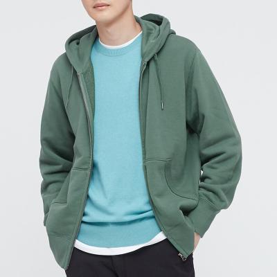 China Anti-Wrinkle Jacket Men Streetwear Hooded Zipper Up Loose Fit Oversized Pullover Sweatshirt Unisex Plus Size Hoodies for sale