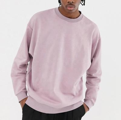 China 100% French Terry Pullover Crewneck Sweatshirt Loose Fit Oversized Cotton Hip Hop Streetwear Men Anti-Wrinkle Hoodies Plus Size Hoodies for sale