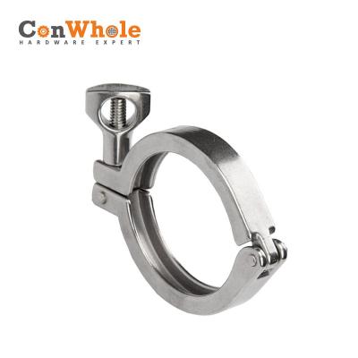 China Industry Tri Heavy Duty Stainless Steel Flange With Wing Nut For Flange Ferrule Adjustment For Multiple Sizes Of Tubes for sale