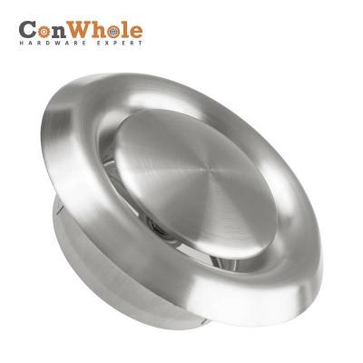 China Adjustable Round HAVC System Stainless Steel Ceiling Wall Exhaust Duct For HVAC System for sale