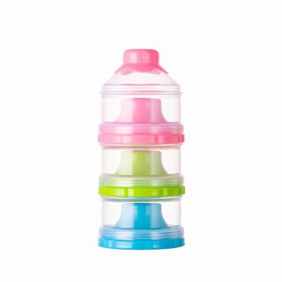 China BPA Free New 2022 Wholesale Food Grade Baby Milk Powder Box Three Layer Baby Milk Powder Storage Container Food Container for sale