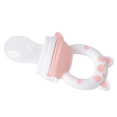 China Hot Selling PP Silicone Teethers Teething Soothing Molar Toy New Baby Fruit Feeder Set Fruit Feeder For Baby for sale