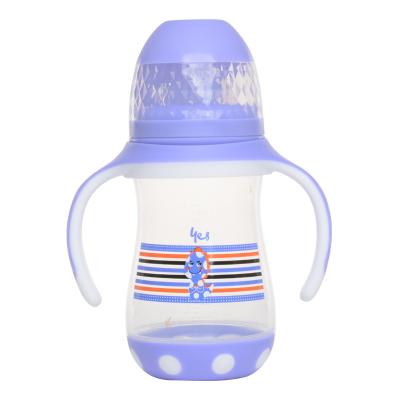 China China Wholesale PP Baby Kid Plasticmilk Bottle With Handle Reusable Water Bottle For Baby Food for sale