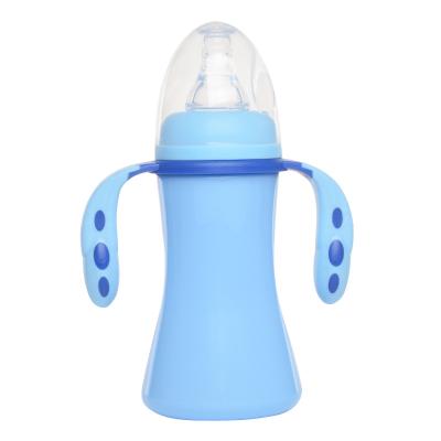 China Hot-selling Eco-Friendlybaby 100% PP Insulated Water Bottle Feeding Bottle With Handles for sale