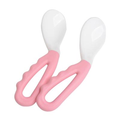 China Factory Direct Wholesale Food Grade PP Silicone Baby Tube Baby Feeding Spoon for sale