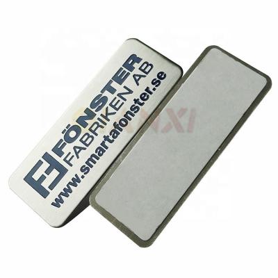 China Waterproof Self Adhesive Backed Custom Printed Anodized Brushed Aluminum Label Plate Stickers for sale