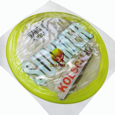 China custom clear lens 3D coating decal polyurethane resin domed epoxy 3d badge for sale