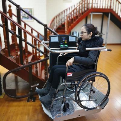 China Widely Factory Price Electric Hydraulic Handicapped Stair Lift Wheelchair Stair Lift For Disabled for sale