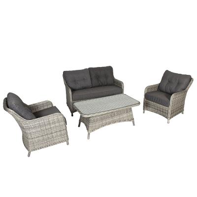 China Modern Best Selling Garden Sets Outdoor Rattan 4 Pcs Garden Set for sale