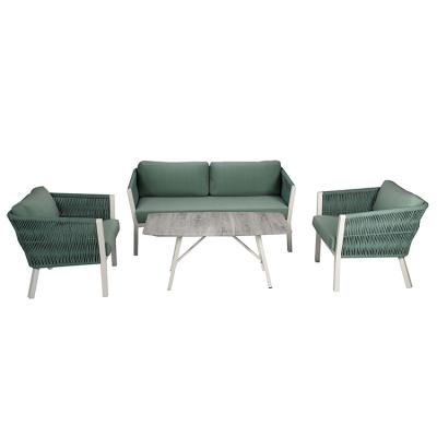 China Modern Outdoor Furniture Set Garden Sets Outdoor Sofa Set With 2pcs Chair And Table for sale