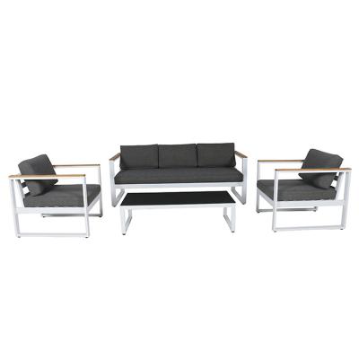 China Factory Direct Modern Three-Seat Aluminum Sofa Sofa Outdoor Home Garden Furniture Set for sale