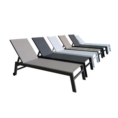 China Modern Aluminum Pool Chair Beach Furniture Sun Lounger Marine Sun Bath for sale