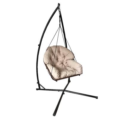 China Modern Outdoor Egg Chair Furniture Swing Chair Wicker Hanging Chair Rattan Rattan Chair With Cushion for sale