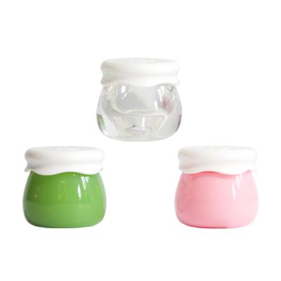 China Non Spill Free Sample OEM ODM Acrylic Cute Fruit 10ml Travel Cosmetic Cream Jar for sale