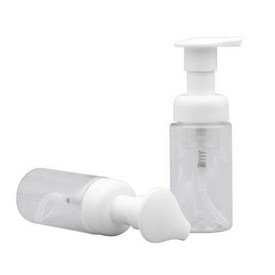 China Empty Pet Plastic Foam Soap Pump Bottles Cosmetic Packaging 30/40ml Rotary Switch Pump for sale