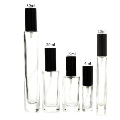 China Custom Popular High Quality Reusable Environmentally Friendly Reusable Squeezing Perfume Bottle Suitable Spray 4 10 15 20 30ml Glass Bottle for sale