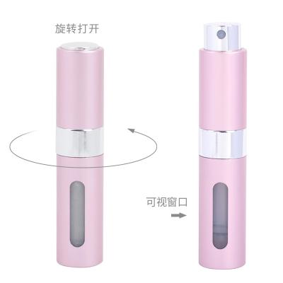 China FREE SAMPLE 8ml Mini Modern Convenient Bottom Empty Rotary Cosmetic Travel Twist Perfume Spray Bottle for sale