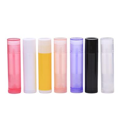 China Hot Selling Lip Balm Cheap Stock Contract Box Can Do Brand 5ml pp lip balm container lipstick tube for sale