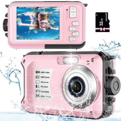 China Top Selling Waterproof/Shockproof FHD 16x Action Outdoor Waterproof Camera With 2.7inch Dual Screen Digital Camera for sale