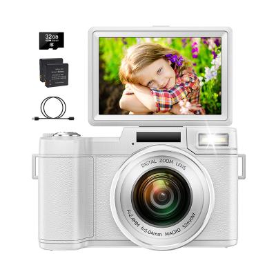 China Wholesale 4K Face Detection Rechargeable Digital Camera with Flip Screen for Gifts Birthday for sale