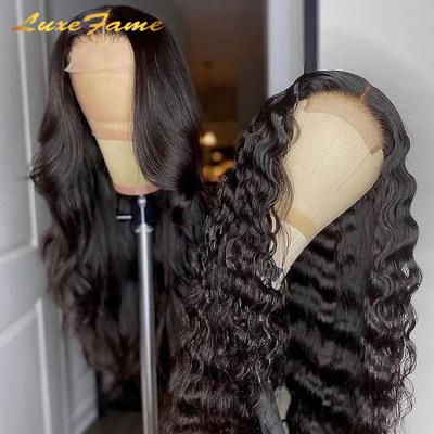 China Cheap Factory Price 13x6 150% 180% Density Hd Thick Smooth Soft Thick Shedding Barely Wig, Burmese Curly Natural Hair Wig, Virgin Hair Lace Front Wig for sale