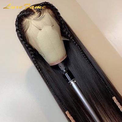 China Barely Shedding Thick Smooth Soft Wig For Black Women Lace Up Hair 100%,Virgin Hair 360 Lace Wig Vendor,Bone Hair Lace Wig 100% Virgin Wig Directly for sale