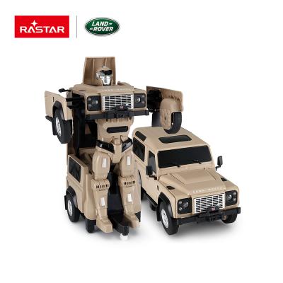 China Toy Rastar 1:14 Land Rover battery operated rc robot warp to car for wholesale for sale