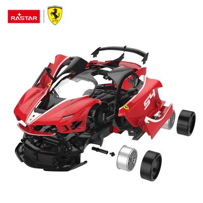 China The doors opened by hand; With a label of 1:18 Ferrari Model RC Racing Car DIY Building Kit Toys DIY Set 2021 Body New Arrivals Best Gift RASTAR For Kids Remote Control Car for sale