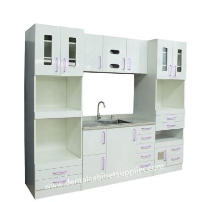 China With Drawers Wellwillgroup Wooden Dental Lab Furniture Dental Cabinet for sale