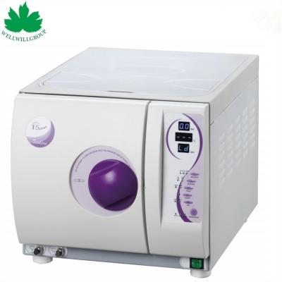 China Free Water Tank 15L Europe Class B Autoclave Dental Sterilizer Dental Equipment for sale