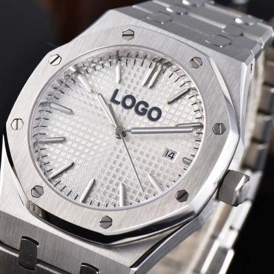 China Auto Date Luxury Solid Stainless Steel OEM Automatic Watch With Custom Design for sale